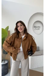 Kahverengi Süet Ceket - Kod: 508245