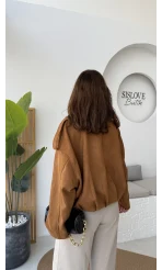 Kahverengi Süet Ceket - Kod: 508245