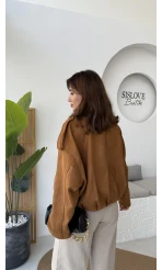 Kahverengi Süet Ceket - Kod: 508245