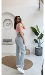 Kalpli Kot Pantolon Açık Mavi