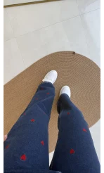 Kalpli Kot Pantolon Koyu Mavi