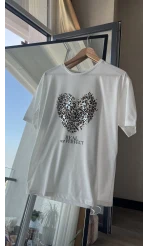 Kalpli Leoplarlı T-Shirt