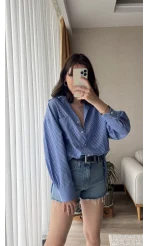 Kareli Gömlek&Bra Takım