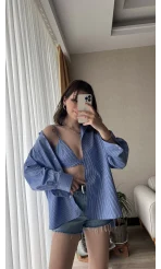 Kareli Gömlek&Bra Takım