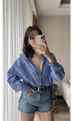 Kareli Gömlek&Bra Takım