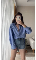 Kareli Gömlek&Bra Takım