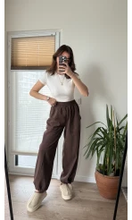 Kargo Gabardin Pantolon Acı Kahve