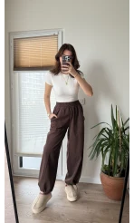 Kargo Gabardin Pantolon Acı Kahve