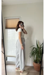 Kargo Gabardin Pantolon Gri