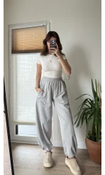 Kargo Gabardin Pantolon Gri