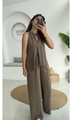 Karmen Keten Takım Haki Kahve 51182