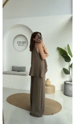Karmen Keten Takım Haki Kahve 51182