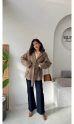 Katy Bağlamalı Trenç - Haki - Kod: 7651