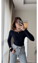 Kayık Yaka Oys Body Lacivert