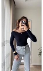 Kayık Yaka Oys Body Lacivert