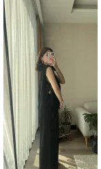 Keten Siyah Yandan Bağlamalı takım