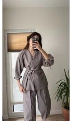 Kimona Kuşaklı Takım