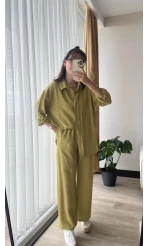 Lady Keten Takım Yağ Yeşili