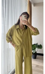 Lady Keten Takım Yağ Yeşili