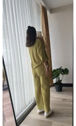 Lady Keten Takım Yağ Yeşili