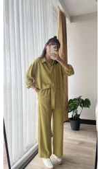 Lady Keten Takım Yağ Yeşili