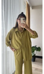 Lady Keten Takım Yağ Yeşili