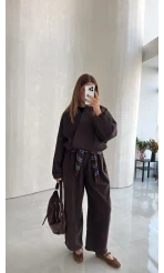 Lauren Kısa Bomber Ceket - Acı Kahve - Kod: 7774