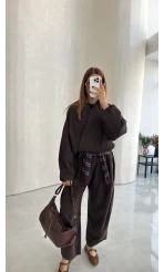 Lauren Kısa Bomber Ceket - Acı Kahve - Kod: 7774