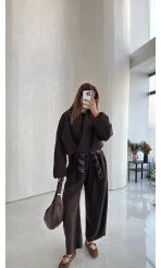 Lauren Kısa Bomber Ceket - Acı Kahve - Kod: 7774