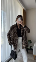 Leopar Blazer Ceket