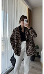Leopar Blazer Ceket
