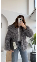 Leopar Kürk - Antrasit - KOD:7037