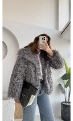 Leopar Kürk - Antrasit - KOD:7037