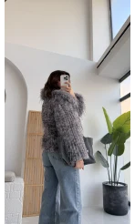 Leopar Kürk - Antrasit - KOD:7037