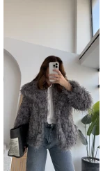 Leopar Kürk - Antrasit - KOD:7037