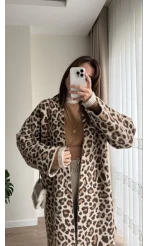 Leoparlı Uzun Hırka