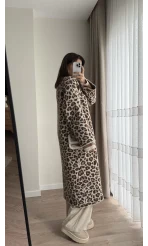 Leoparlı Uzun Hırka