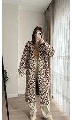 Leoparlı Uzun Hırka