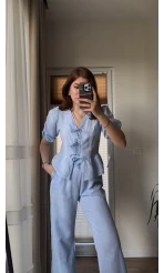 Levu Bağlamalı Takım - BEBE MAVİSİ