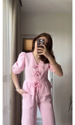 Levu Bağlamalı Takım - PEMBE