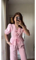 Levu Bağlamalı Takım - PEMBE