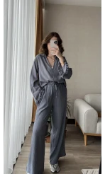 Libby Gofre Antrasit Takım