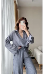 Libby Gofre Antrasit Takım