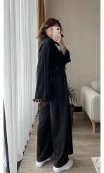 Libby Gofre Siyah Takım