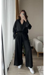 Libby Gofre Siyah Takım