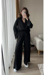 Libby Gofre Siyah Takım