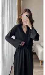 Libby Gofre Siyah Takım