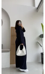 Liona Kuşaklı Modal Takım Lacivert