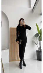 Livya Triko Elbise - Acı Kahve - Kod: 258585
