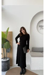 Livya Triko Elbise - Siyah - Kod: 258585